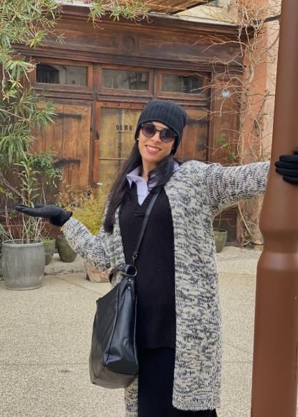 Gilet femme en maille chinée tendance pour la saison automne hiver