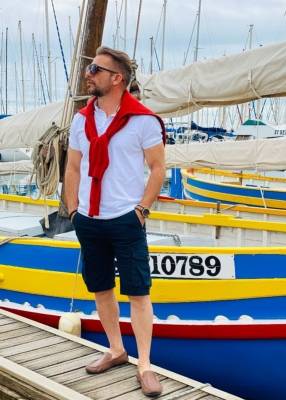collection homme Loultie bermuda polo 