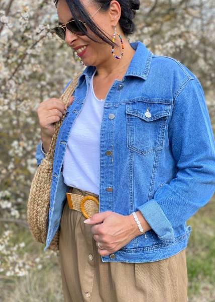 veste en jean pour femme Loultie