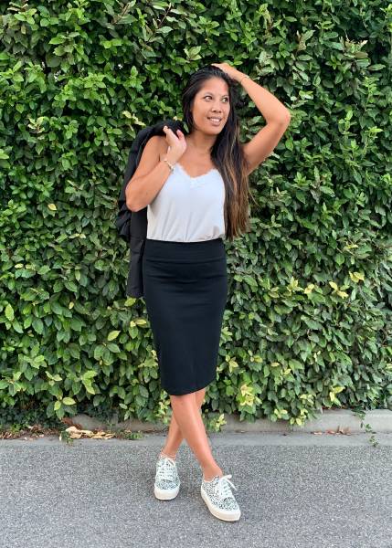 Jupe Morgane, crayon et incontournable