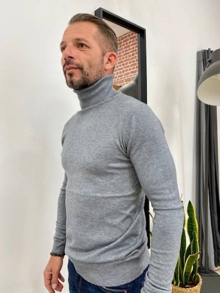 pull col roulé pour homme Loultie